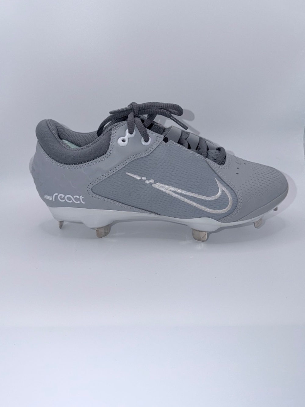 Nike Hyperdiamond 4 Elite React Softball Cleats Gray CZ5917-012 Women Size 6.5